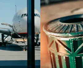 Mulher vê homem chorando no aeroporto depois que ele teve que jogar fora um pacote