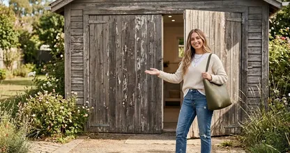She Was Tired Of High Rent, So She Turned This Old Garage Into A Sanctuary