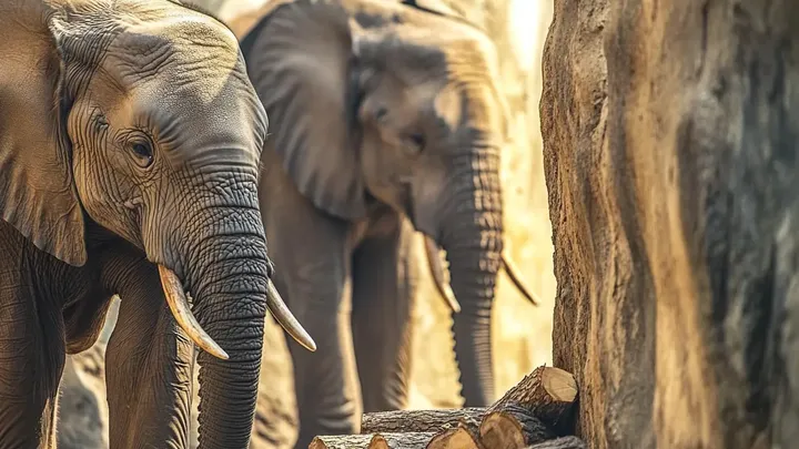 O elefante continuava colocando pedras no canto do recinto, mas os especialistas descobriram o motivo