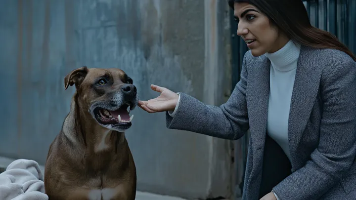 Cão chorando se recusa a deixar seu cobertor. Mulher liga imediatamente para o 911 quando vê o que ele está guardando