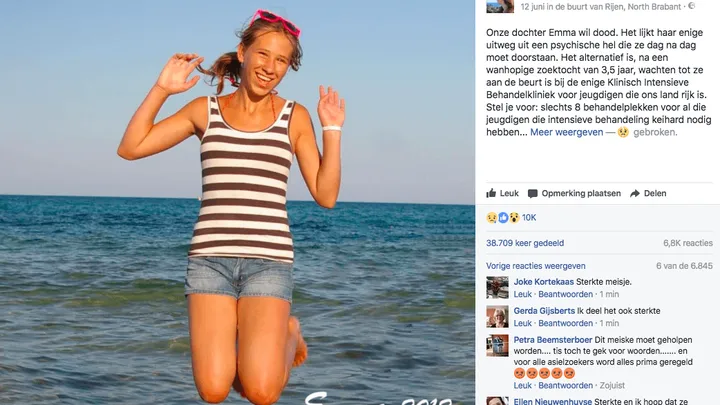 Tragisch.. Deze wanhopige moeder vraagt hulp voor haar suïcidale dochter: "Emma wil dood"