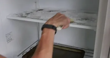 Think defrosting your freezer is difficult? It's not! It's super easy with THIS handy trick!