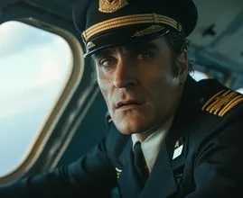 Le pilote aperçoit sa femme à bord de l'avion, mais remarque ensuite un détail déconcertant