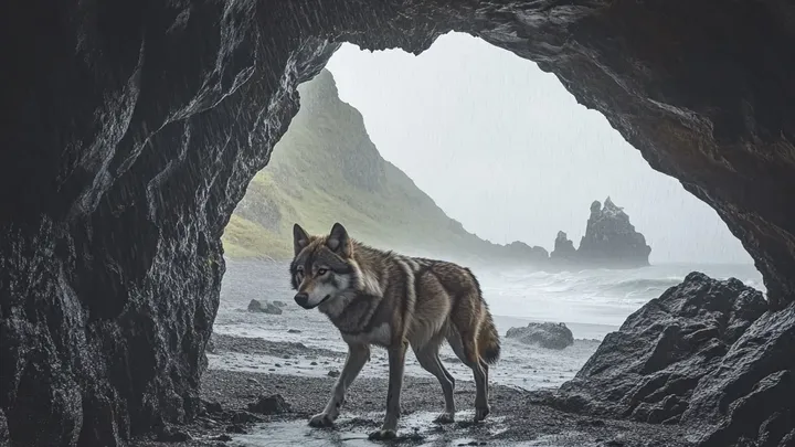 Frau folgt Wolf ins Meer, nachdem er sich ihr am Strand genähert hat - was sie fand, brach ihr das Herz
