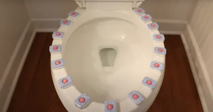 ¡Tira una tableta para lavavajillas en tu inodoro y maravíllate con la transformación!