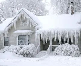 80-year-old lady forgot to close her windows during a snowstorm.