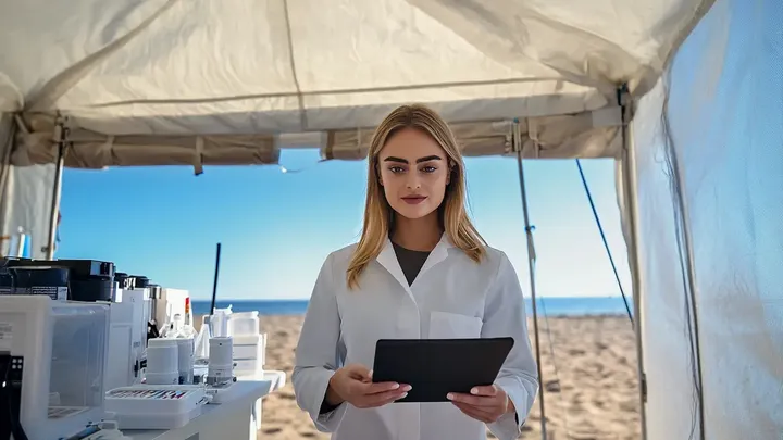 Strandbesucher sehen Hunderte von mysteriösen Eiern, die an Land gespült werden - was dann folgt, macht sie sprachlos