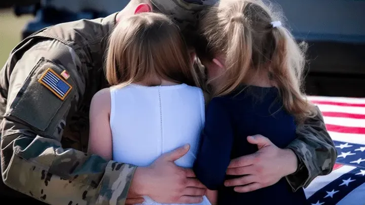 A Marine Rushes Home To Greet his Wife, But Is Surprised When He Sees Her