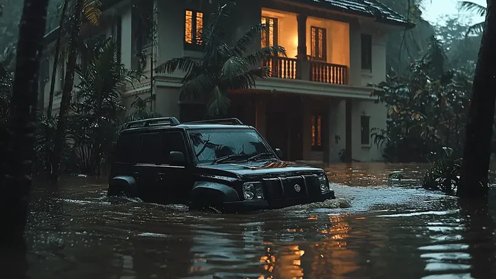 Le acque alluvionali hanno inghiottito la loro casa, ma con essa è affluito qualcosa di terrificante.