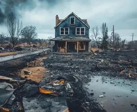 "This 80-year-old woman’s house survived the flames. What saved it from collapse?"