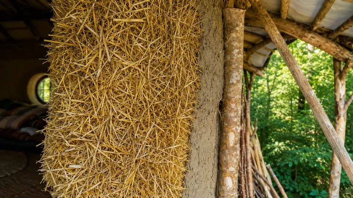 Ha costruito una minicasa nei boschi del Galles — e ci vive senza elettricità