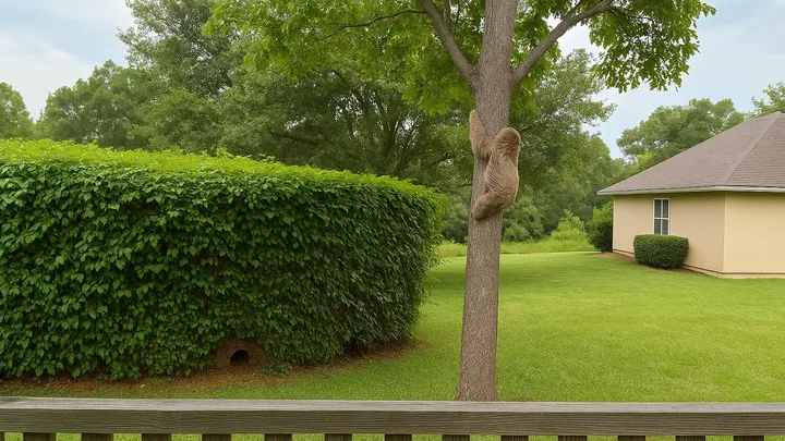 Sloth Appears at Back Door Every Morning – What It’s Guarding Leaves Family Speechless