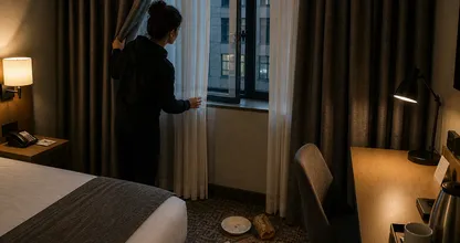 El hábito de las cortinas de hotel de 5 segundos que podría salvar su estancia y su intimidad