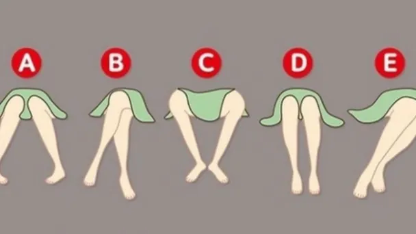 Come tieni le gambe quando sei seduto? Questo è ciò che la tua postura da seduto rivela della tua personalità!