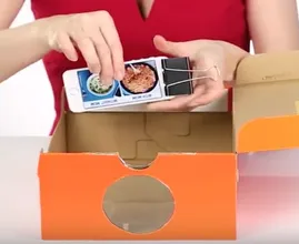 Genius! He puts his smartphone into an empty shoe box and look what happens!