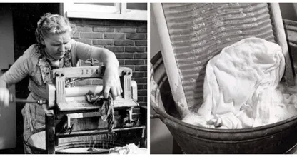 Unglaublich: So viele Stunden waren wir im Jahre 1950 mit dem Haushalt beschäftigt... Respekt für unsere Omas und Mamas!