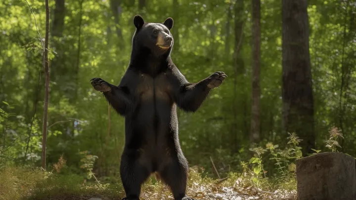 Bear Waves To Family Every Morning - One Day Dad Follows Him And Makes A Strange Discovery