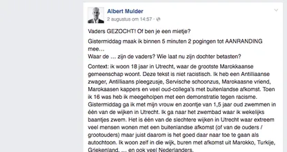 "Vaders gezocht, of ben je een mietje?" Deze vader maakt in DIT zwembad twee pogingen tot aanranding mee, dit moet stoppen!