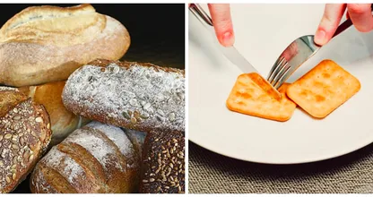 What's better when you're losing weight; bread or crackers? What do you think?