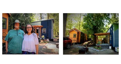 This Couple Lives In 2 Tiny Side-by-side Homes and You Won’t Believe How Much They Save Every Month!