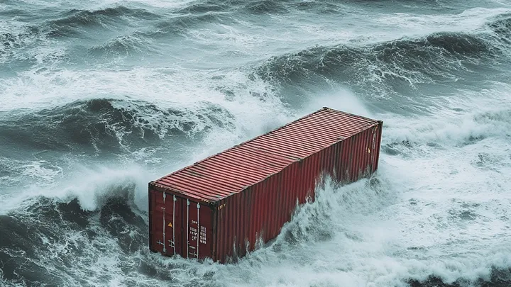 La Guardia Costiera solleva un container dal fondo dell'oceano, poi dà un'occhiata al suo interno