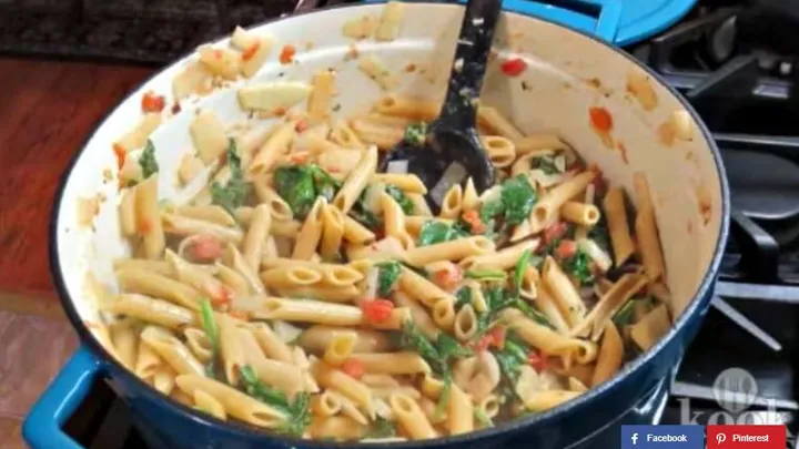 Schmackhafte Boursinpasta schon innerhalb von 20 Minuten fertig.