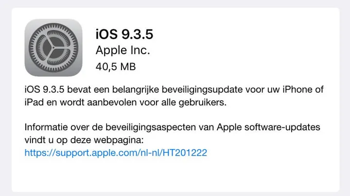 Waarschuwing: update je iPhone nu! Groot veiligheidsrisico! Delen SVP!