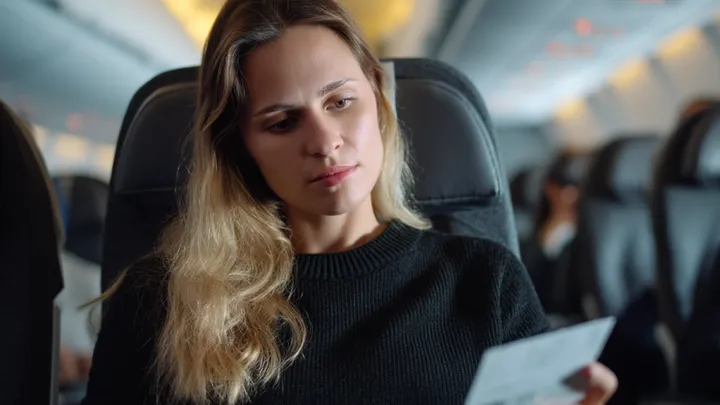 Una azafata le susurra: "Tiene que bajarse de este avión inmediatamente" - La pasajera se queda helada al saber la verdad..