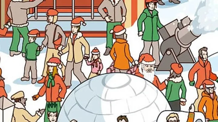 Kan JIJ de kerstman vinden op dit feestelijke zoekplaatje? Wij moesten wel héél erg goed kijken...