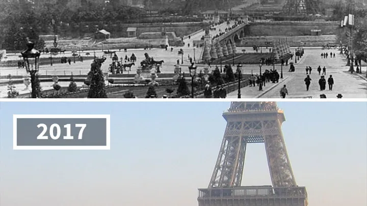 These photo's were taken 100 years apart and it's crazy how much the world has changed!