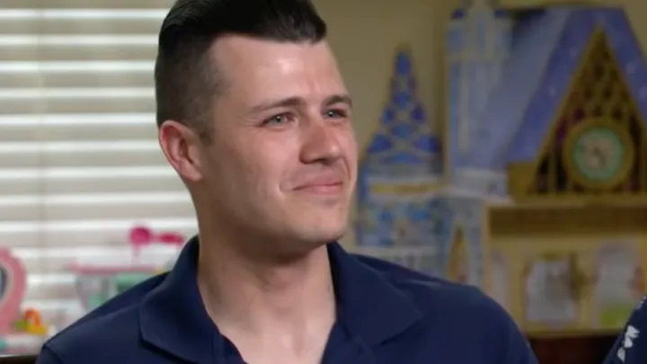 A Marine rushes home to greet his wife, but is surprised when he sees her