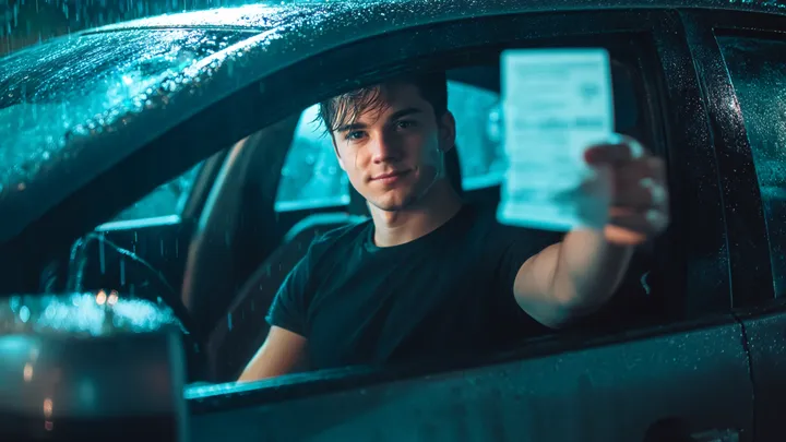 Policial detém homem que se parece com seu falecido filho - segundos depois, ele vê o que está acima do painel do carro