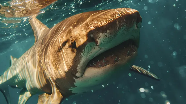 巨大クジラがダイバーを放っておかない - その時、彼女は恐るべき理由に気づく