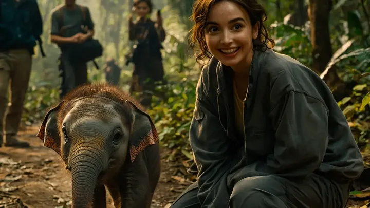 Ze volgde een olifant het bos in, maar ze had geen idee dat het tot dit zou leiden.