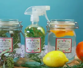 Make these cheap and simple DIY scented vinegar cleaners and your house will always smell clean and fresh!