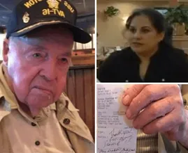 Garçonete serve idoso rabugento por 7 anos e recebe um presente depois que ele morre