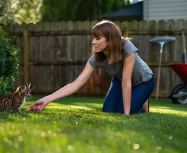 裏庭で発見された子猫が、実は全く別のものだった