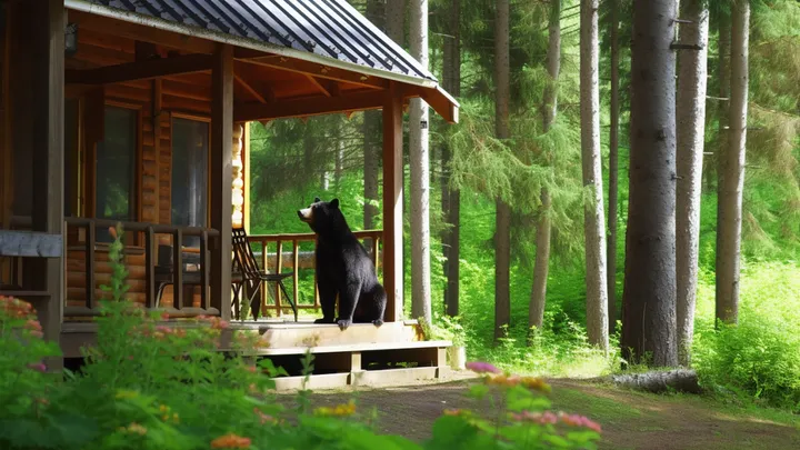 Bear Waves To Family Every Morning - One Day Dad Follows Him And Makes A Strange Discovery