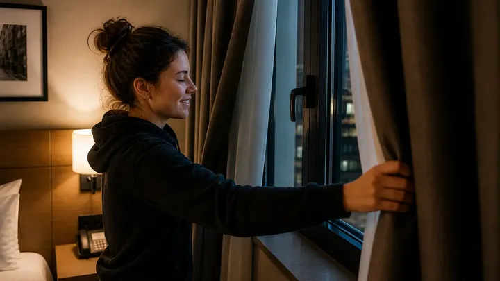 El hábito de las cortinas de hotel de 5 segundos que podría salvar su estancia y su intimidad