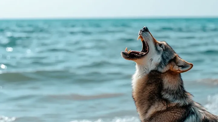 Frau folgt Wolf ins Meer, nachdem er sich ihr am Strand genähert hat - was sie fand, brach ihr das Herz