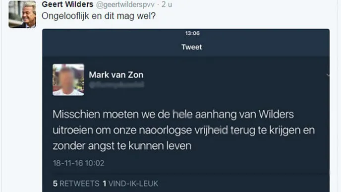 Bizar: deze man raakte in twee dagen alles kwijt door DEZE tweet over Geert Wilders!