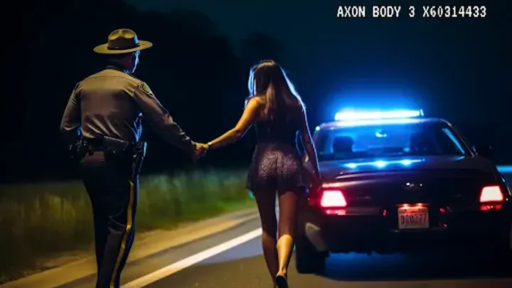Reveladas imagens surpreendentes: Mulher grava secretamente parada de trânsito da polícia!