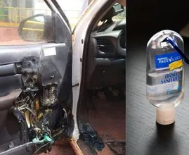 Brandweer waarschuwt: ‘Bewaar op warme dagen geen desinfecterende gel in de auto’