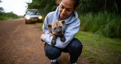 女性が道路脇で迷子になった子犬を救出 – その子犬が成長した姿に彼女は驚愕した