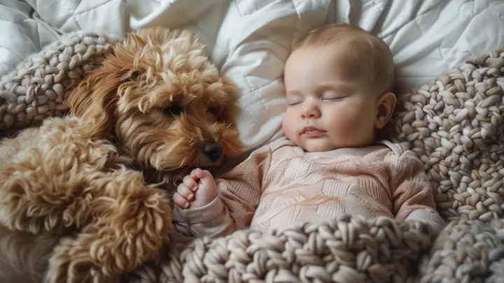Dog won't let baby sleep alone - parents call the police when they find out why