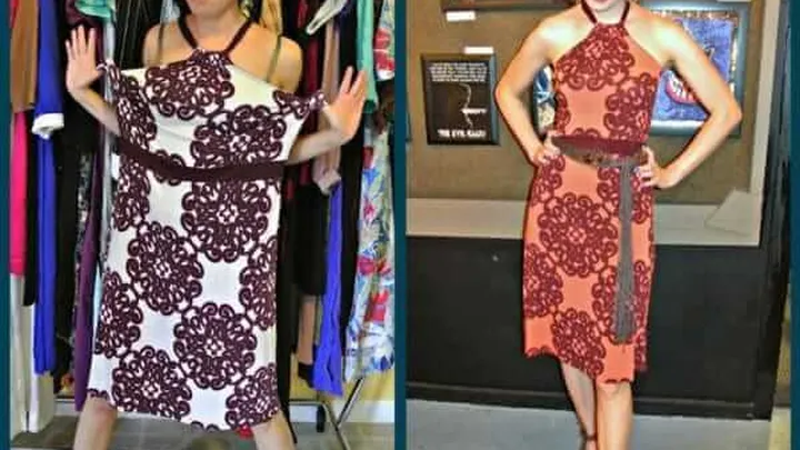 Goedkope kleding uit de kringloopwinkel? Kijk eens wat deze dame ermee doet! Zo gaaf dit!