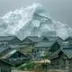 Iceberg Drifts Dangerously Close to Village - Locals Turn Pale When They See What’s on It