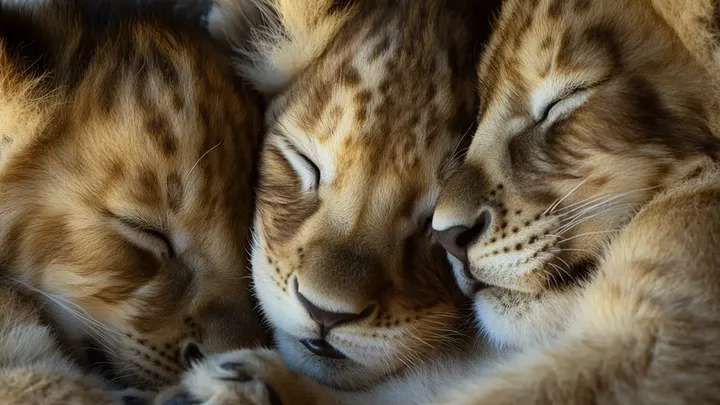 A Dog Raises 3 Lion Cubs—Years Later, Zookeeper Bursts Into Tears When Lion Does The Unexpected