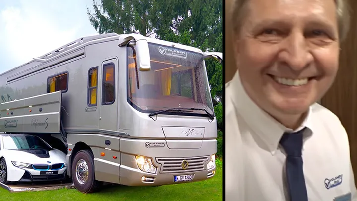 Luxury mobile home worth 1.42 million has built-in garage – The interior is even better!