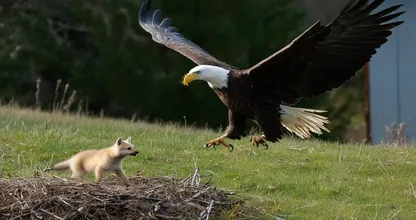 Adler schnappt Baby-Fuchs aus dem Garten - was die Nachbarn entdecken, wird Sie umhauen!